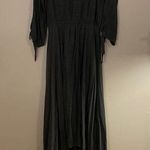 Joyfolie Dress Dark Grey High Low Long Sleeve Maxi Photo 0