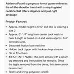 Adrianna Papell Women's Sequin Jersey Black Dress Size 6 Formal Cocktail Photo 13