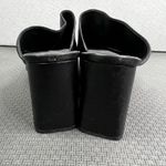 Vince Nelda Cutout Leather Black Open Toe Block Heel Mules Sz 12 M Slide Sandal Photo 7