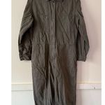 Outerknown Organic Cotton & Linen Cotton Utility Craftsman Suit Jumpsuit SZ L Green Size L Photo 0