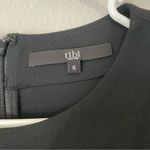 Tibi Black Dress 6 Womens Cap Sleeve Knee Length Career Pleated Knee Length Photo 3