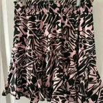 River Island ASOS Ruffle Mini Skirt ~ Pink & Black ~ 6 ~ NWT! Photo 0