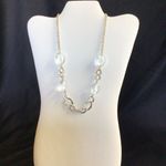 Lane Bryant Silver Crystal Necklace Photo 1