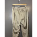 Croft & Barrow Pants Womens Medium Short Khaki Beige Straight Leg Stretch Casual Photo 3