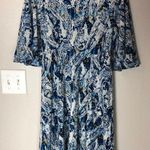 Betsey Johnson  Paisley Boho Blue Fit Flare Dress Photo 1