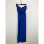 Lulus Parveen Cobalt Blue Strapless Column Maxi Dress Formal Evening Small Photo 9