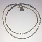 Silpada  Sterling Silver Gray Pearl Beaded Vintage Necklace Photo 0