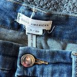 Good American Good Legs Jeans Distressed Skinny Medium Wash Raw Hem Size 8/29 Photo 4