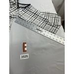 Womans Spense XL White Black Geometric Long Peekaboo Sleeves Flowy Blouse Photo 7