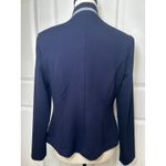 Frank Lyman Navy Blazer Womens 8 Double Breasted Gold Button Military Jacket Blue Photo 2