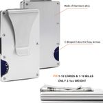 Minimalist Wallets for Men - Mens Slim Metal Wallet with Money Clip - Front Pocket RFID Blocking Aluminum Credit Card Holder for Business Travel Photo 2