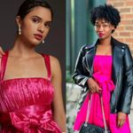 Anthropologie NWT $190 x Maeve Pink Bow-Tie Satin w/ Pockets Mini Dress 10 Photo 3