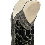 Camilla  Lace Up Front Dress Maxi Under A Full Moon Print Black Size Small Photo 8