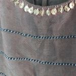 Kookai  S Sleeveless Beaded Dress In Mocha Photo 6