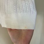 Ralph Lauren LRL Lauren White Short Sleeve Zip-Up Sweater large cotton Photo 5