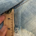 American Eagle  Hi Rise Festival Boho Denim Cut Off Frayed Shorts Blue 4 Photo 4