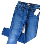 NWT Mother Super Stunner Ankle in Double Vision Heart Stretch Skinny Jeans 24 Photo 0