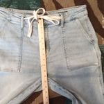 Judy Blue  Stretchy Drawstring Tie Jogger Jeans High Rise Tummy Control Sz 32 Photo 7