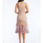 Dress the Population Audrey Floral Plunging V-Neck Sleeveless A-Line Midi Dress Photo 9