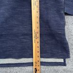 Soft Surroundings  Sweater Navy Blue My Weekender Hoodie V Cotton Size M Photo 4