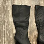 Journee Collection Black Wedge Knee-High Boots Size 8 WC Photo 9