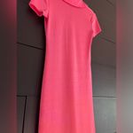 Urban Outfitters  Hot Pink Dress Women’s Sz S Short Sleeve Cover Up Buttons EUC Photo 4