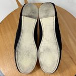 Banana Republic  Suede Moccasin Shoes Cream Bow Black 7 Flats Photo 8