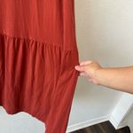 Eileen Fisher  Fine Jersey Tiered Sleeveless Midi Dress in Picante Red Size XS‎ Photo 3