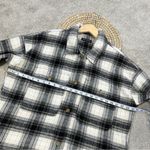 Banana Republic  Women’s Wool Blend Flannel Shirt Button Up Jacket Shacket Size L Photo 14