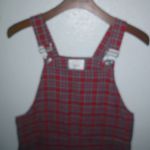 Country Wear M Y2K Plaid Maxi Overalls Jumper Dress in Red Size M Photo 1