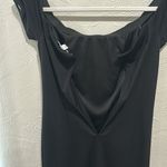 H by Halston Off The Shoulder Black Formal Gown Size 6 Photo 5