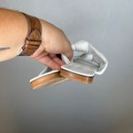 275 Central White Knotted Slide Sandals Made in Italy Leather Flats Women Size 7 Photo 3