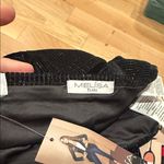 Sofia by Sofia Vergara Black velvet sparkle Flare Pants 10 short Photo 6