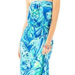 Lilly Pulitzer Marlisa Maxi Dress Palm Passage Blue Green Size XS EUC Photo 0
