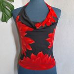INC  Sexy Halter Flower Top Photo 0