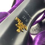 Prada purple velvet platform sandals, made in Italy size 37.5 Photo 12