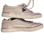 Guess FBryly 5 Nude Pink Leather Lace Up Sneakers Photo 3