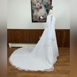 Elegant Vintage 90s Bridal Originals White Chiffon Wedding Gown! Size 22W Photo 5