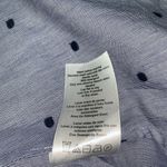 A pea in the pod  Maternity Shirt Dress Womens M Blue Cold Shoulder Polka Dot Photo 4