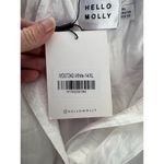 Hello Molly  Women's XL White Maxi Shirt Dress Button Tie Waist Casual Photo 3