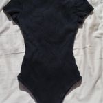Princess Polly  Black Bodysuit with Distressed Detail Photo 1