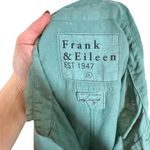 Frank & Eileen  Barry Featherweight Cotton Voile Button Up Shirt in Moss Green Photo 7