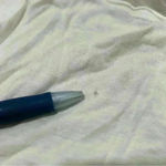 Free People FP Movement White Blue Short Sleeve Shirt Wool Oversized Top Size XS Photo 4