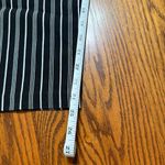 Soho  Apparel Black And White Striped Pull On Ankle Pants Size 1X Photo 7