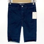 Free People So Chic hi rise denim biker shorts Photo 1