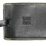 Givenchy  Parfumes Black Soft Leather Buckle Luggage Tag Travel New Vacation Photo 0