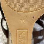 CHAPS Cork Wedge Sandals Cage Brown 7B Heels Open Toe Shoe Photo 10