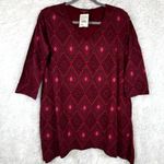 Fresh Produce NWT  Diamond Santa Barbara Shirt Sz Small Burgundy Photo 1