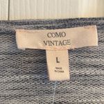 Como vintage Como‎ Vintage Womens Large Heather Gray Tie Front Dolman Sleeve NEW Photo 2