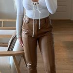 Abercrombie & Fitch Split Leather Pants Photo 0